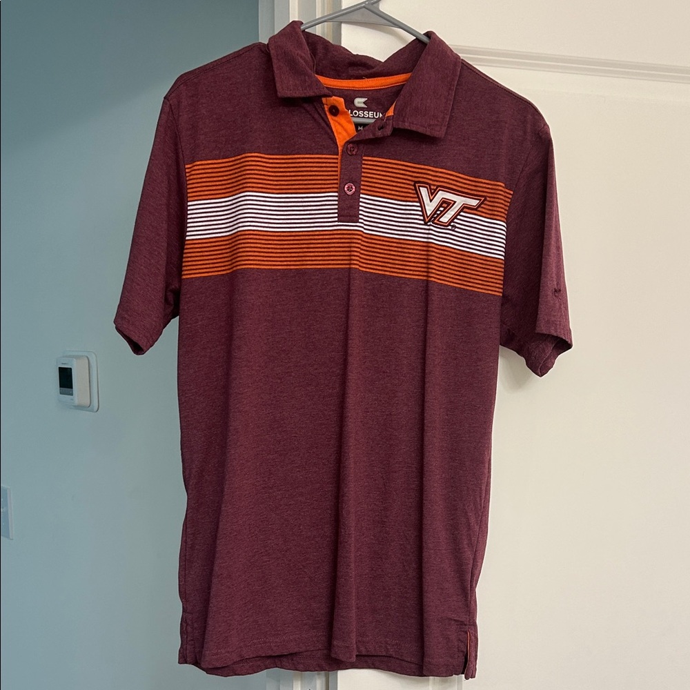 Colosseum Men's Virginia Tech Striped Polo